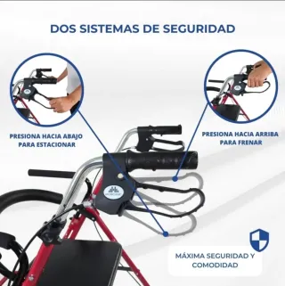 Andador-Silla Mobiclinic Rollator Colon Burdeos