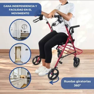 Andador-Silla Mobiclinic Rollator Colon Burdeos