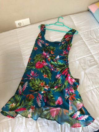 Vestido Guess floral azul talla L