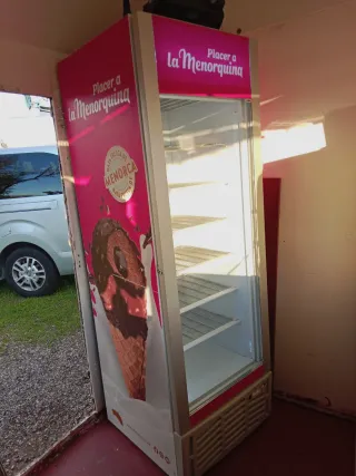 Vitrina expositora congelador temperatura -20