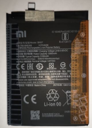 BATTERIA ORIGINALE BN57 PER XIAOMI PER POCO X3 NFC