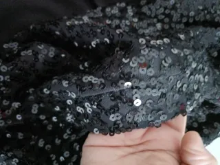 Americana lentejuelas negra