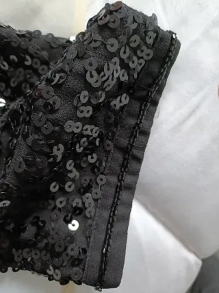 Americana lentejuelas negra