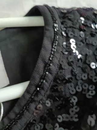 Americana lentejuelas negra