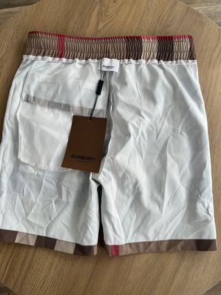 Bañador Burberry Cuadros Beige Multicolor