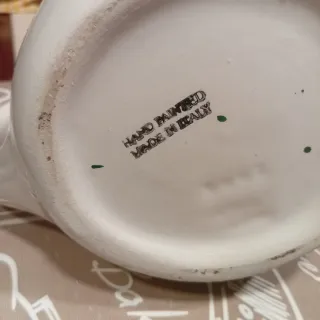 Brocca gallo vintage 1L dipinta a mano