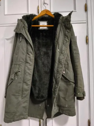 Abrigo (2 en 1) verde militar mujer