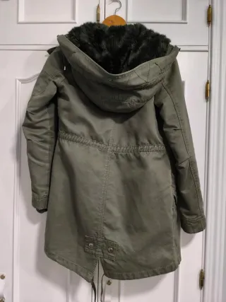 Abrigo (2 en 1) verde militar mujer