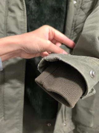 Abrigo (2 en 1) verde militar mujer