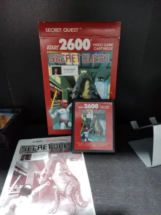 Secret Quest Atari 2600 con scatola e manuale
