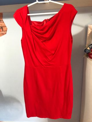 Vestido Rojo Mango Talla M/L