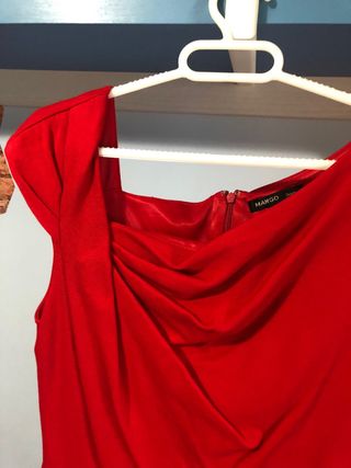 Vestido Rojo Mango Talla M/L