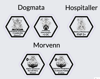 Tokens Hermanas de Batalla / Adepta Sororitas 40K