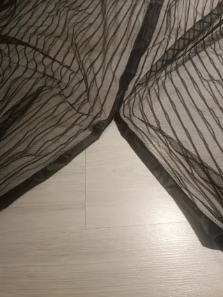 Mosquitera imantada para puerta negra