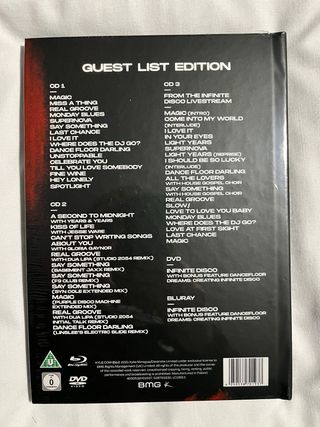 Kylie Disco Guest List Edition 3CD, DVD, Blu-ray