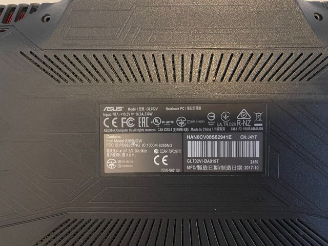 Despiece Asus GL702VI-BA019T