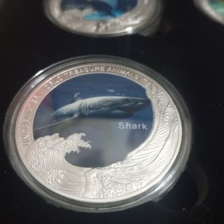 ESTUCHE 6 MONEDAS BAÑADAS EN PLATA