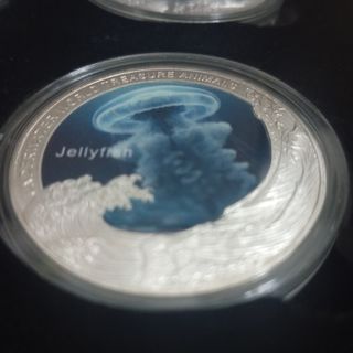 ESTUCHE 6 MONEDAS BAÑADAS EN PLATA