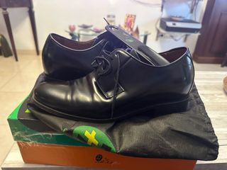 Zapatos de piel negros para caballero