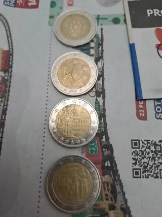 4 Monete 2 Euro Collezionismo