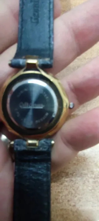 Orologio altanus vintage nero e oro vintage