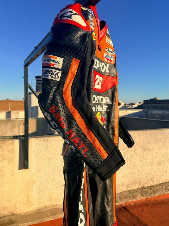 Traje de moto cuero Honda Repsol EU 54/XL - Nuevo