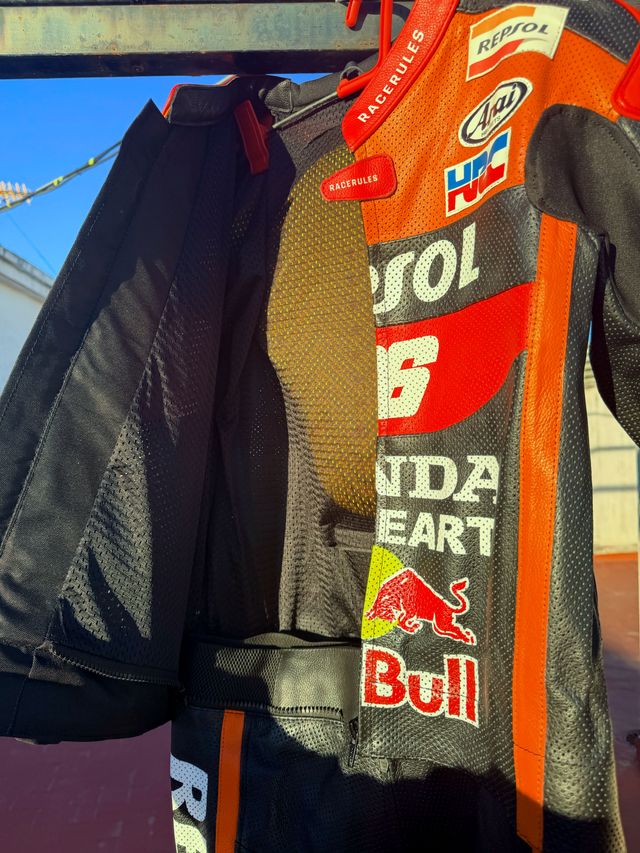 Traje de moto cuero Honda Repsol EU 54/XL - Nuevo