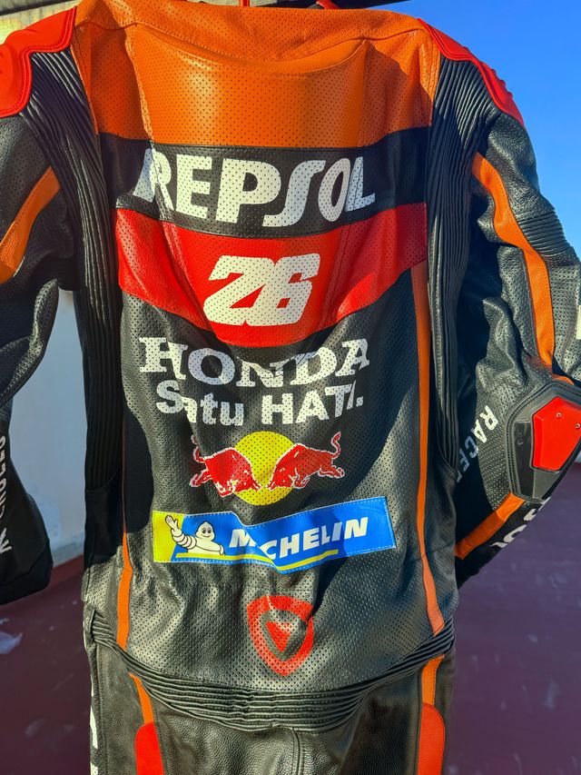 Traje de moto cuero Honda Repsol EU 54/XL - Nuevo