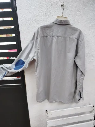 Camisa casual caballero con coderas