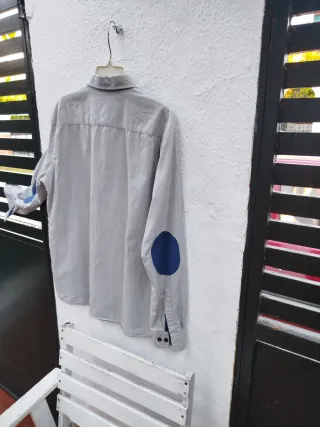 Camisa casual caballero con coderas
