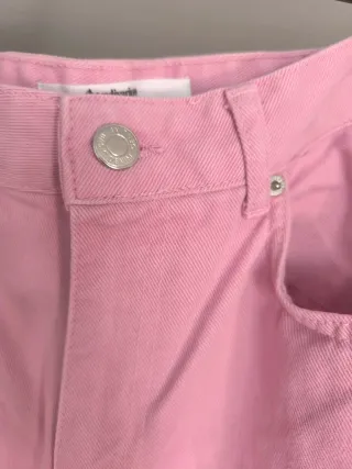 Pantalón wide leg rosa Stradivarius