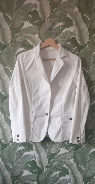 Americana blanca Massimo Dutti