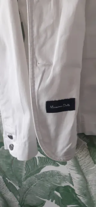 Americana blanca Massimo Dutti