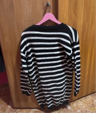 Vestito maglione a righe