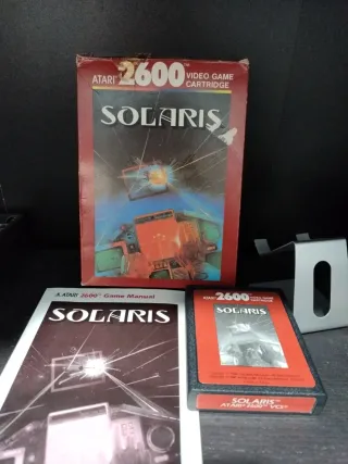 Solaris Atari 2600 con scatola e manuale