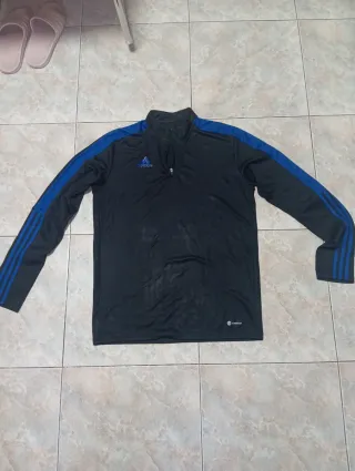 Chaqueta Adidas Talla L Negra y Azul