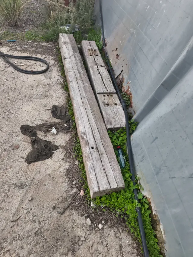 Traviesas de tren para jardín