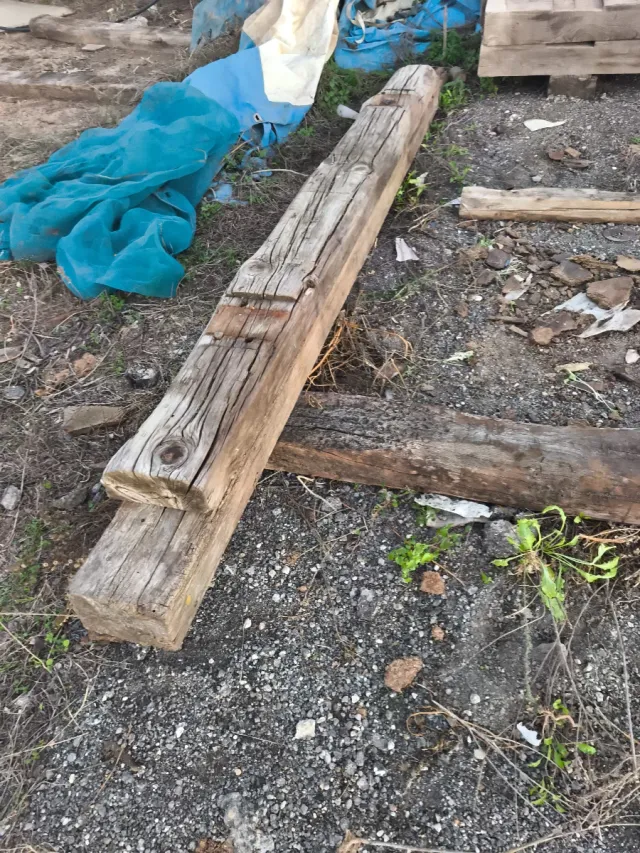 Traviesas de tren para jardín