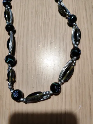 Colgantes largos plata y multicolor