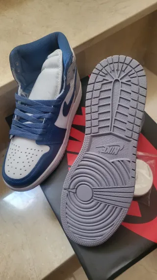 Zapatillas Hombre Azul Blanco