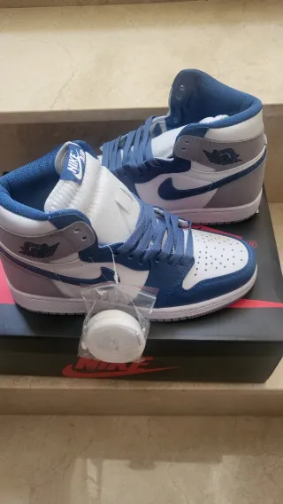 Zapatillas Hombre Azul Blanco