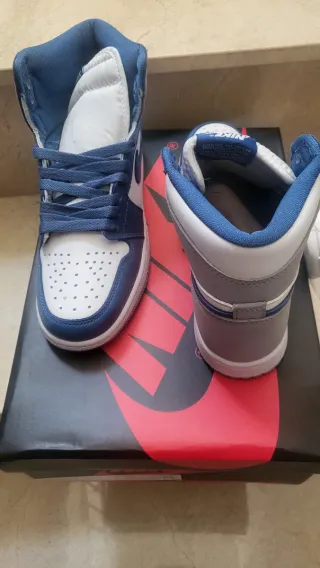 Zapatillas Hombre Azul Blanco