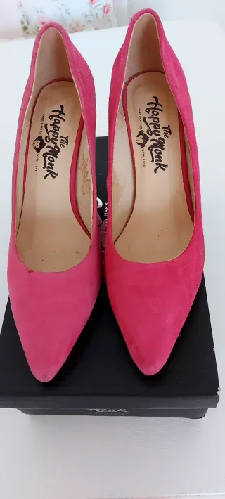 Zapatos de ante rosa The Happy Monk