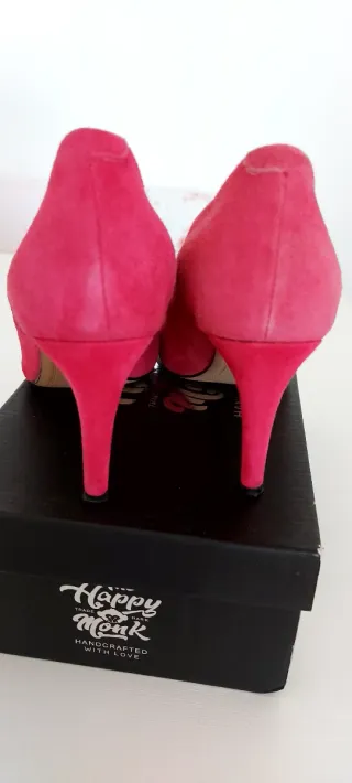 Zapatos de ante rosa The Happy Monk