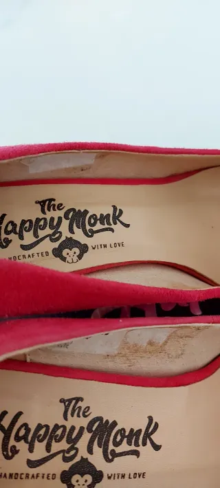 Zapatos de ante rosa The Happy Monk