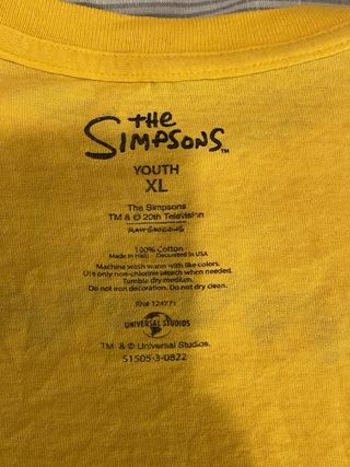 Camiseta Bart Simpson amarilla XL para adoadolesce