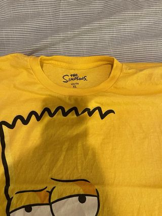 Camiseta Bart Simpson amarilla XL para adoadolesce