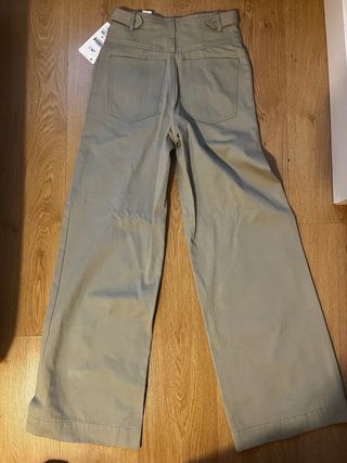 Pantalón Zara SPRLS verde Ancho