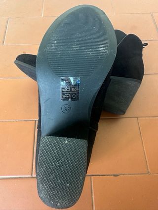 Botines negros tacón