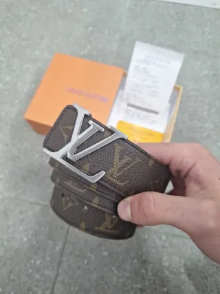 Cintura Louis Vuitton Monogram Marrone Dorato